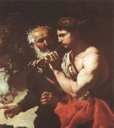 unknow artist Mercury Piping to Argus before china oil painting reproduction